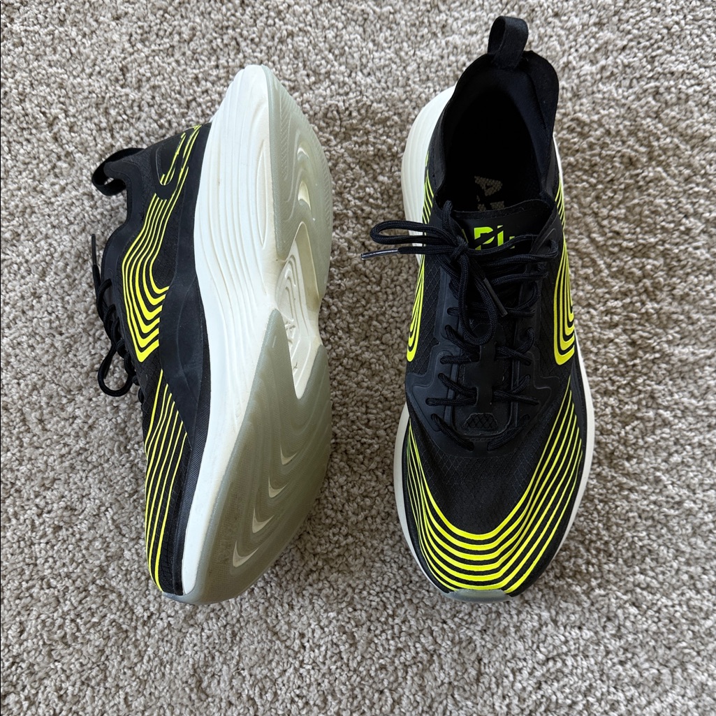 Apl Black And Neon Yellow Sneakers